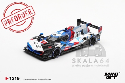 PREORDER MINI GT MGT01219-BL 2025 BMW M Hybrid V8 Hypercar #15 BMW M Team Wrt Le Mans 24 Hrs