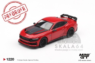 PREORDER MINI GT MGT01220-BL 2025 Ford Mustang Dark Horse