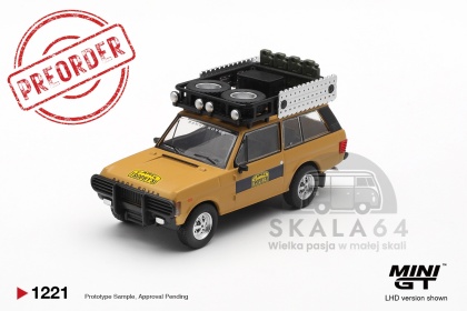 MINI GT MGT01221-BL 1981 Land Rover Ranger Rover Camel Trophy K.Stoppa & A. Valldorf Sumatra