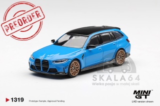 PREORDER MINI GT MGT01319-BL 2025 BMW M3 Performance Touring, riviera blue