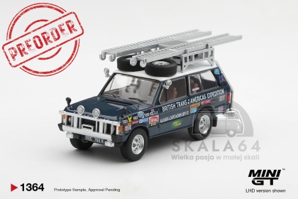 PREORDER MINI GT MGT01364-BL 1971 Land Rover Range Rover British Trans-Americas Expedition