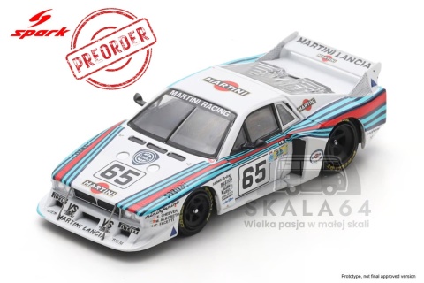 PREORDER SPARK Lancia Beta Montecarlo Turbo Team Martini Racing #65 24h Le Mans 1981 M. Alboreto E. Cheever C. Facetti 1:64