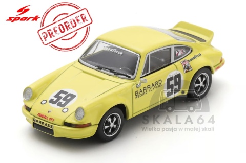 PREORDER SPARK Porsche 911 Carrera RSR 2.8 Team Garrard #59 Winner 12h Sebring 1973 P. Gregg H. Haywood D. Helmick 1:64