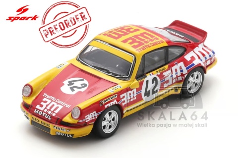 PREORDER SPARK Porsche 911 Carrera RSR Team Rene Mazzia #42 24h Le Mans 1973 M. Mignot P. Mauroy 1:64