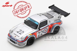 PREORDER SPARK Porsche 911 Carrera Turbo RSR Team Martini Racing #22 24h Le Mans 1974 G. Van Lennep H. Muller 1:64
