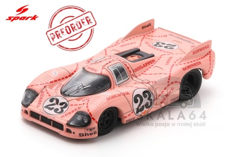 PREORDER SPARK Porsche 917/20 4.9L Team Martini International Racing Pink Pig #23 24h Le Mans 1971 R. Joest W. Kauhsen 1:64