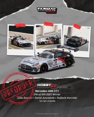 PREORDER TARMAC WORKS 2022 Mercedes-Benz AMG GT GT3 #88 Jules Gounon 24h of SPA Winner 1:64
