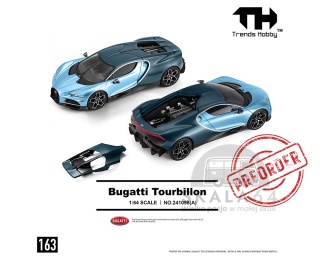 PREORDER TRENDS HOBBY Bugatti Tourbillon Blue 1:64 TH241098A
