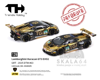 PREORDER TRENDS HOBBY Lamborghini Huracan GT3 EVO2 DTM 2025 #63 1:64 TH241083F
