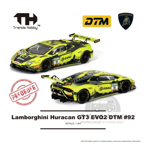 PREORDER TRENDS HOBBY Lamborghini Huracan GT3 Evo DTM #92 1:64 TH241083A