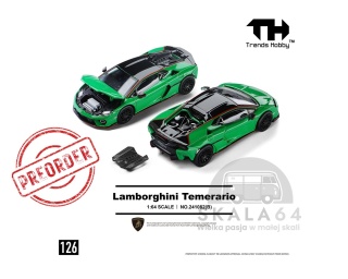 PREORDER TRENDS HOBBY Lamborghini Temerario Green 1:64 TH241082B