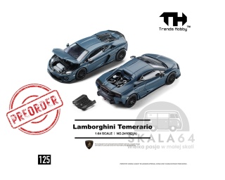 PREORDER TRENDS HOBBY Lamborghini Temerario Matte Blue 1:64 TH241082A