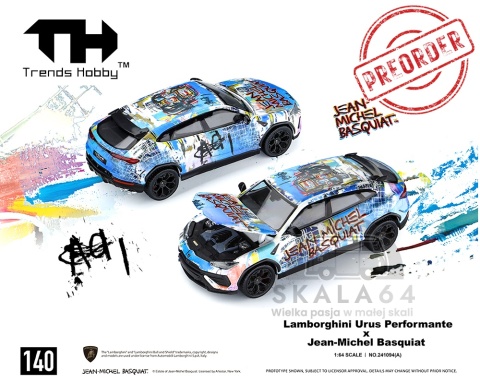 PREORDER TRENDS HOBBY Lamborghini Urus Performance x Jean-Michel Basquiat 1:64 TH241094A