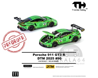 PREORDER TRENDS HOBBY Porsche 911 GT3 R DTM 2025 #90 Green 1:64 TH241084E