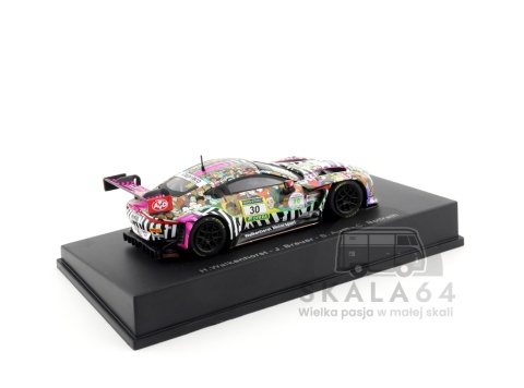 Model samochodu Aston Martin Vantage AMR GT3 EVO #30 24H Nurburgring 2025 w skali 1:64 - tył