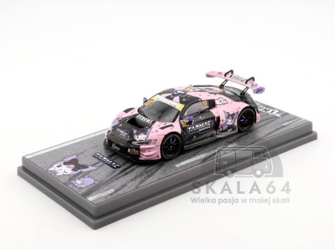Model samochodu Audi R8 LMS GT3 Evo II #10 Kuromi Macau GT Cup FIA GT World Cup 2024 w skali 1:64 - przód