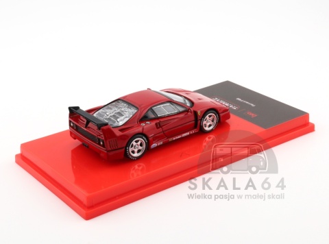 Model samochodu Ferrari F40 Red w skali 1:64 - tył