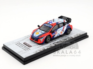 TARMAC WORKS Hyunday i20 N Rally1 Hybrid #4 WRC Rally Sweden 2024 Winner E. Lappi J. Fermi 1:64