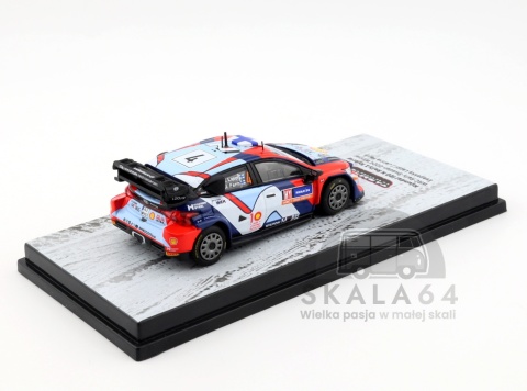 Model samochodu Hyunday i20 N Rally1 Hybrid #4 WRC Rally Sweden 2024 Winner E. Lappi J. Fermi w skali 1:64 - tył