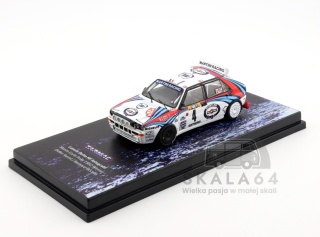 TARMAC WORKS Lancia Delta Integrale #4 Monte Carlo Rally 1992 Winner Didier Auriol Bernard Occelli Martini 1:64