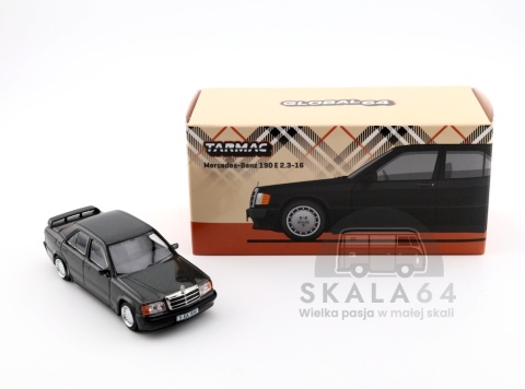 Model samochodu Mercedes-Benz 190 E 2.3-16 Blue-Black Metallic w skali 1:64 - pudełko