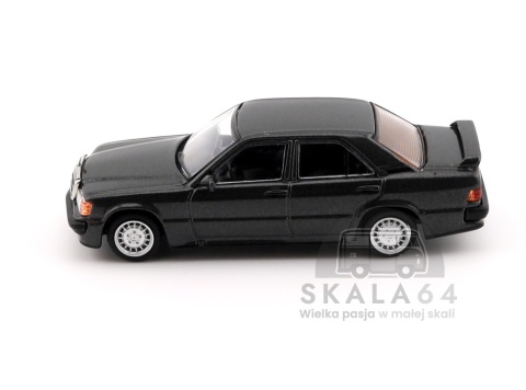 Model samochodu Mercedes-Benz 190 E 2.3-16 Blue-Black Metallic w skali 1:64 - bok