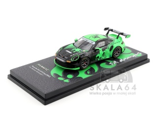 TARMAC WORKS Porsche 911 GT3 Cup 992 Fire Monkey Motorsport Black Green 1:64
