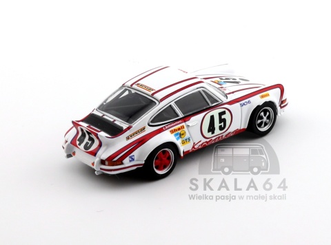 Model samochodu Porsche 911 Carrera RSR 2.8 24h Le Mans 1973 Winner #45 w skali 1:64 - tył