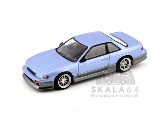 TARMAC WORKS Vertex Nissan Silvia S13 Blue Grey 1:64