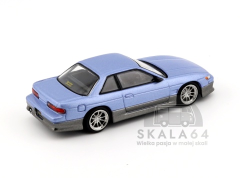 Model samochodu Vertex Nissan Silvia S13 Blue Grey w skali 1:64 - tył