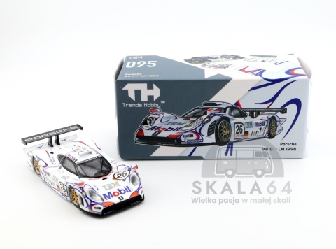 Model samochodu Porsche 911 GT1 24h Le Mans 1998 Winner #26 L. Aïello A. McNish S. Ortelli w skali 1:64 - pudełko