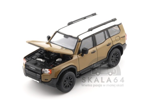 Model samochodu Toyota Land Cruiser 250 Sand w skali 1:64 - maska