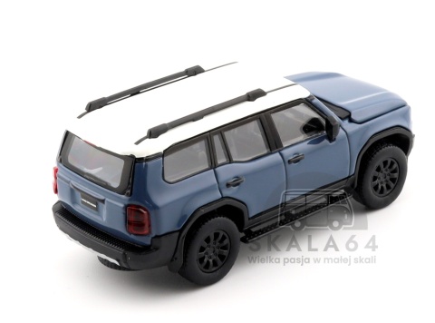 Model samochodu Toyota Land Cruiser 250 Blue w skali 1:64 - tył