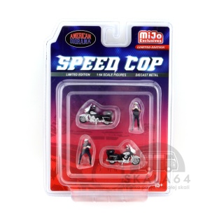 AMERICAN DIORAMA Speed Cop MiJo Exclusives Limited Edition Figurki 1:64 AD-64530MJ