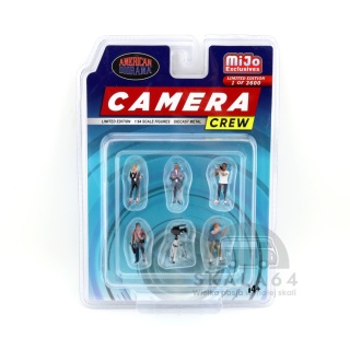 AMERICAN DIORAMA Camera Crew MiJo Exclusives Limited Edition Figurki 1:64 AD-76526MJ