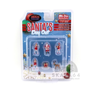 AMERICAN DIORAMA Santa's Day Out MiJo Exclusives Limited Edition Figurki 1:64 AD-76508MJ