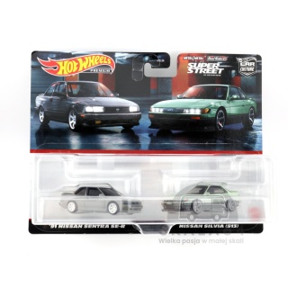 HOT WHEELS Premium Car Culture 2-Pack '91 Nissan Sentra SE-R & Nissan Silvia S13 HYF04 1:64