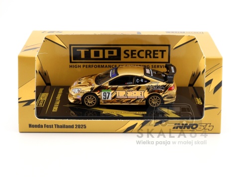 Model samochodu Honda Integra Type R DC5 Top Secret GOLD Honda Fest Thailand w skali 1:64 - opakowanie