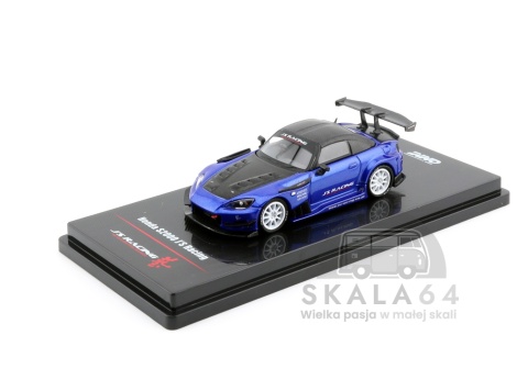 Model samochodu Honda S2000 J's Racing Blue w skali 1:64 - przód