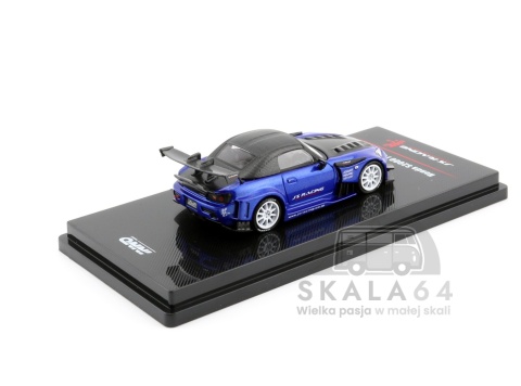 Model samochodu Honda S2000 J's Racing Blue w skali 1:64 - tył