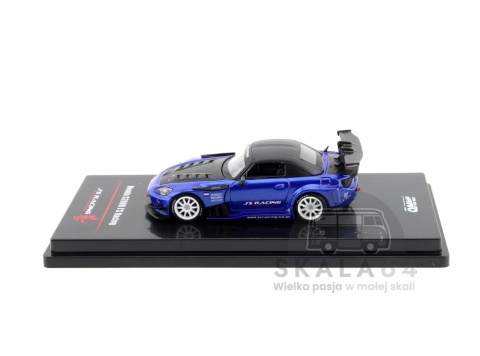 Model samochodu Honda S2000 J's Racing Blue w skali 1:64 - bok