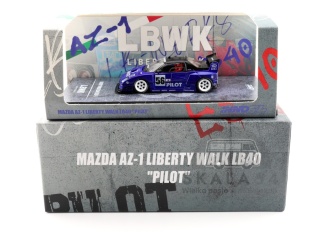 INNO64 Mazda AZ-1 LBWK Liberty Walk LB40 Pilot Blue 1:64