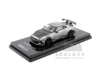 INNO64 Nissan GT-R R35 Top Secret Gray Metallic Carbon Hood IAM BANGKOK 2025 Event Edition 1:64