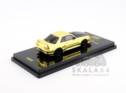 Model samochodu Nissan Skyline GT-R R32 Top Secret Chrome Gold TMCS2025 Event Edition w skali 1:64 - tył