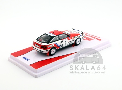 Model samochodu Toyota Celica GT-Four ST165 Rally Monte Carlo Winner 1991 C. Sainz / L. Moya w skali 1:64 - tył
