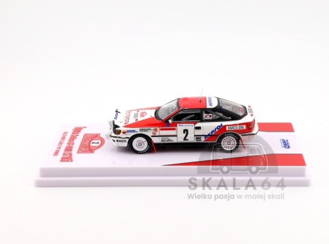 Model samochodu Toyota Celica GT-Four ST165 Rally Monte Carlo Winner 1991 C. Sainz / L. Moya w skali 1:64 - bok
