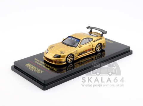 Model samochodu Toyota Supra A80 GT300 GOLD Top Secret Thailand TASKL25 Event Edition w skali 1:64 - przód