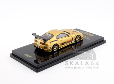 Model samochodu Toyota Supra A80 GT300 GOLD Top Secret Thailand TASKL25 Event Edition w skali 1:64 - tył
