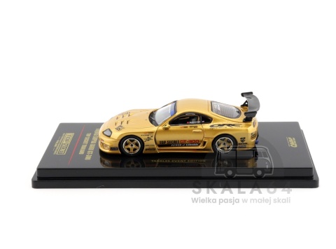 Model samochodu Toyota Supra A80 GT300 GOLD Top Secret Thailand TASKL25 Event Edition w skali 1:64 - bok