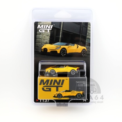 MINI GT Bugatti W16 Mistral Yellow 1:64 MGT01137-BL